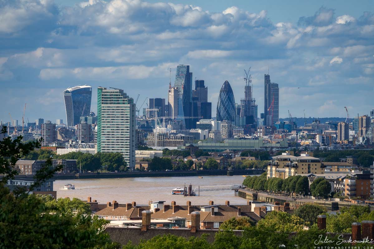 Вид на Сити из Гринвичской обсерватории | The City view from Greenwich Observatory