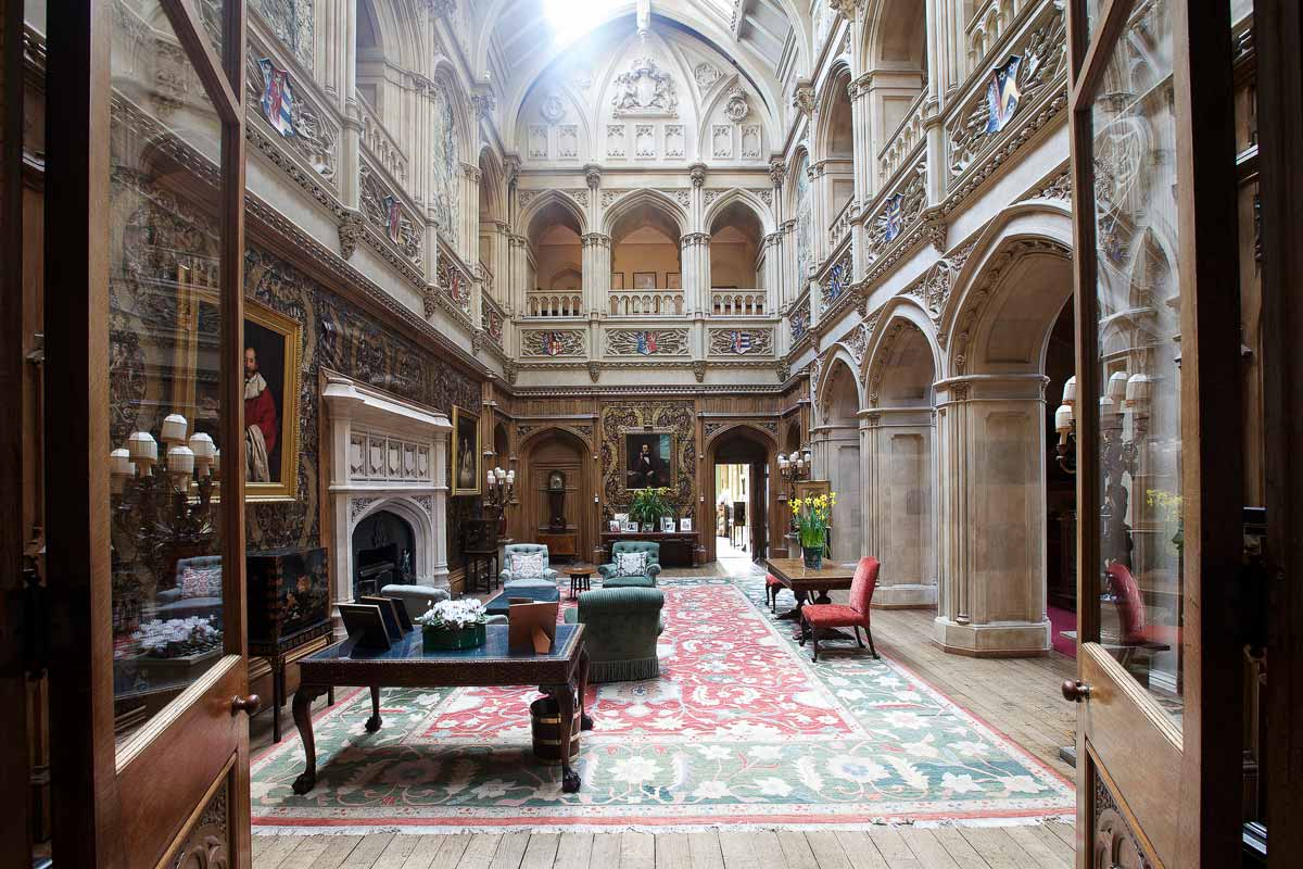 Салон Аббатства Даунтон, Замок Хайклер в Ньюбери, Англия | Downton Abbey saloon, Highclere Castle in Newbury, England