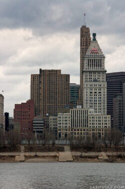 Цинциннати, Огайо | Cincinnati, Ohio Вид на Цинциннати с другого берега реки Огайо
