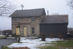 Meat & Cheese Shop log building