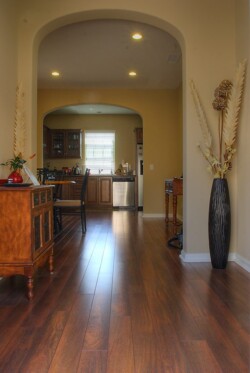 Добро пожаловать, вид с входной двери на кухню и столовую Добро пожаловать, вид с входной двери на кухню и столовую